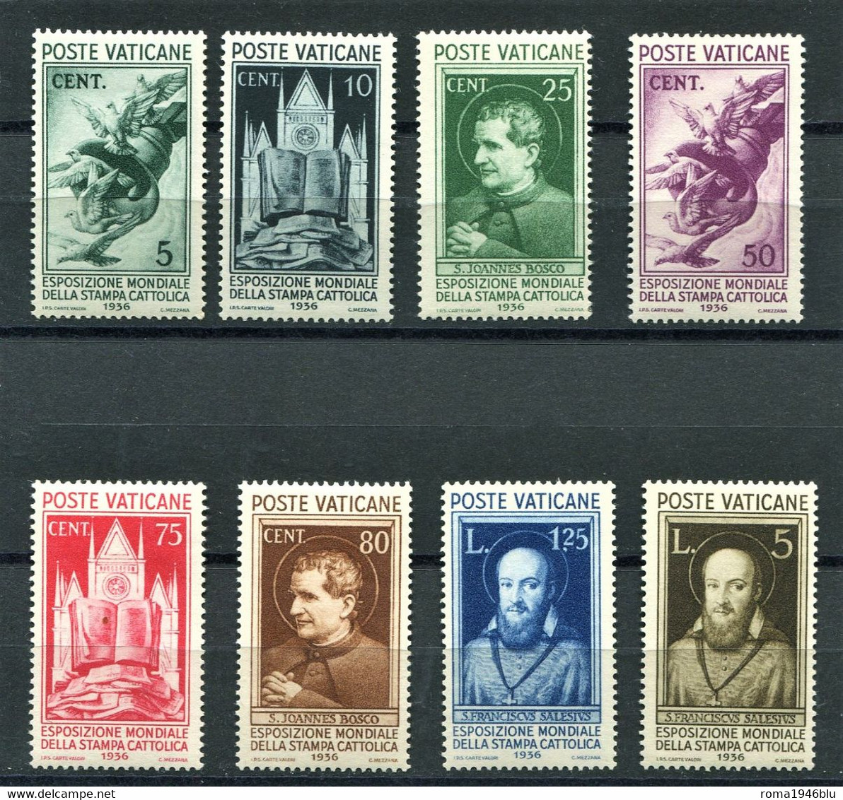 VATICANO 1936 STAMPA CATTOLICA SERIE CPL. ** MNH - Nuovi