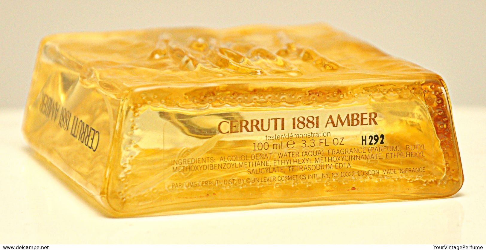 Cerruti 1881 Amber Pour Homme Eau De Toilette Edt 100ml 3.3 Fl. Oz. Spray Perfume For Man Rare Vintage 2002 - Homme