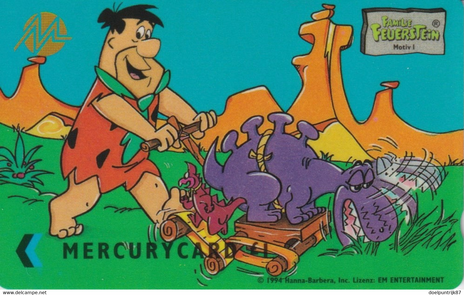 49MERONE Familie Feuerstein / The Flinstones Motiv 1 - [ 4] Mercury Communications & Paytelco