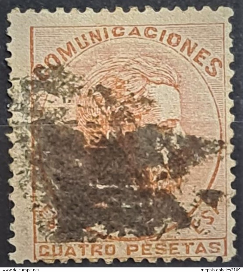 SPAIN 1872 - Canceled - Sc# 188 - 4P - Usados