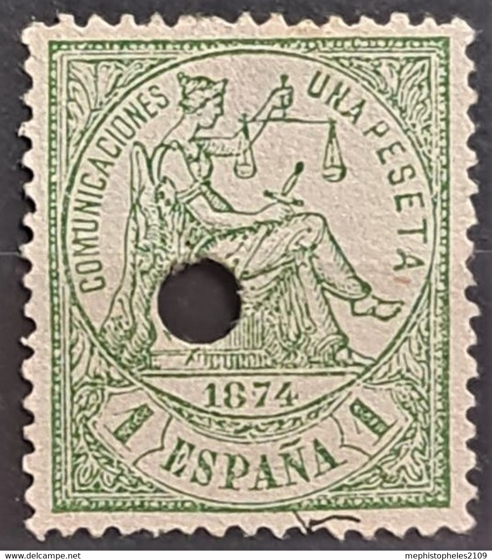 SPAIN 1874 - Canceled - Sc# 208 - 1P - Gebruikt