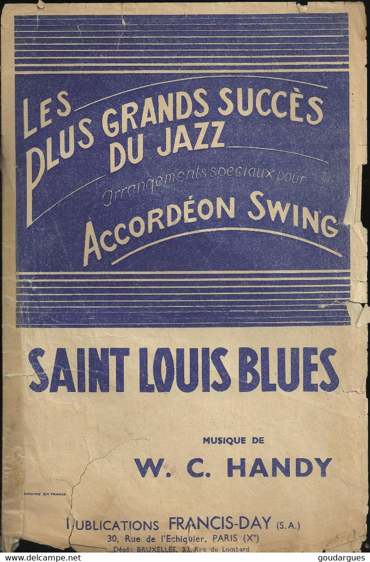 "Saint Louis Blues" Musique De W. C. Handy. Arrangement Pour Accordéon Par Emile Carrara - Jazz