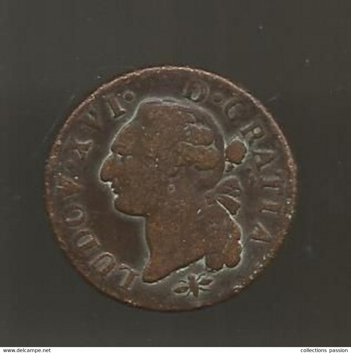 Monnaie , Sol à L'écu , 1791 D,  2 Scans, LUDOV. XVI - Altri & Non Classificati