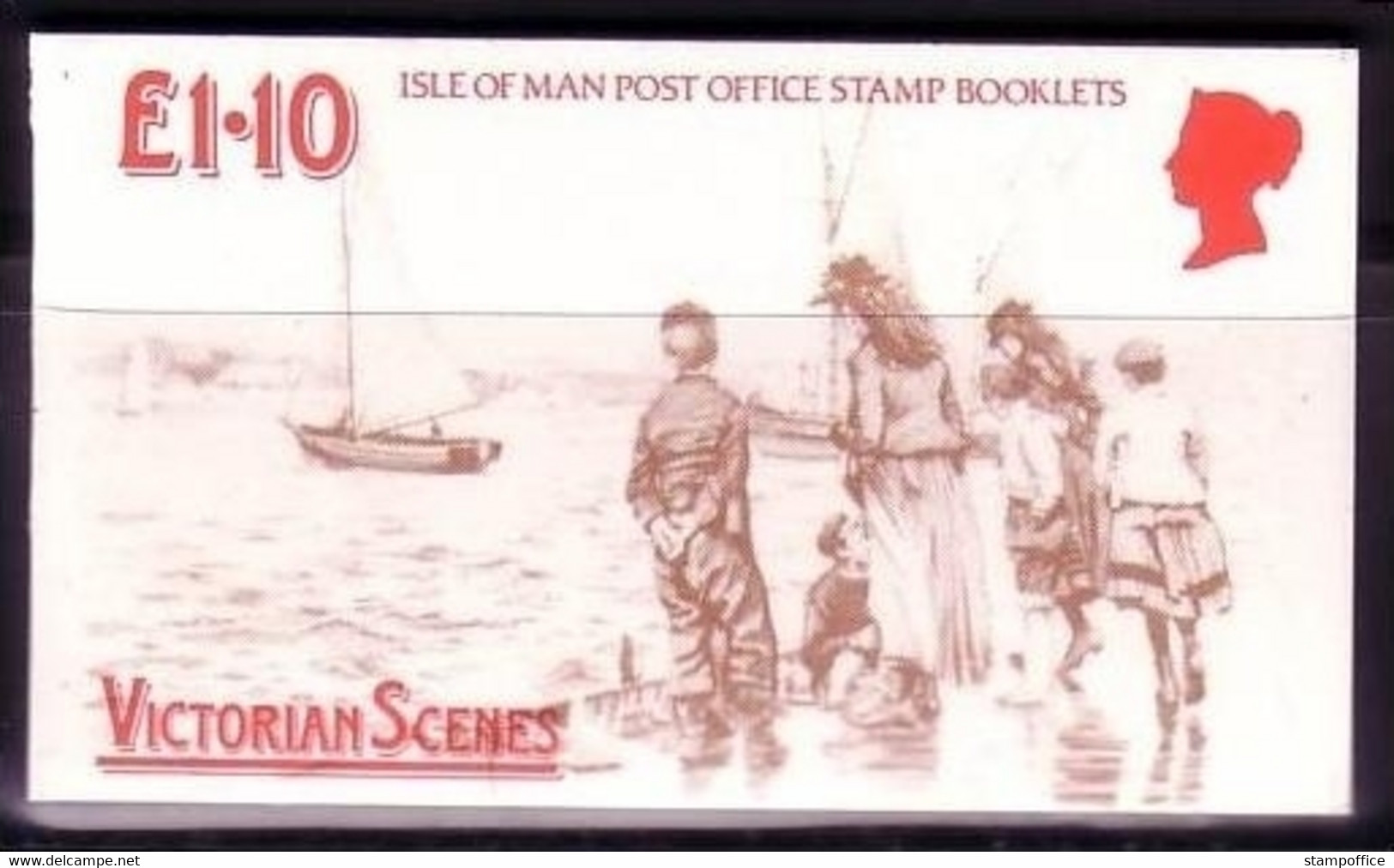 ISLE OF MAN MH 14 POSTFRISCH(MINT) VIKTORIANISCHE SZENE 1987 - Isla De Man