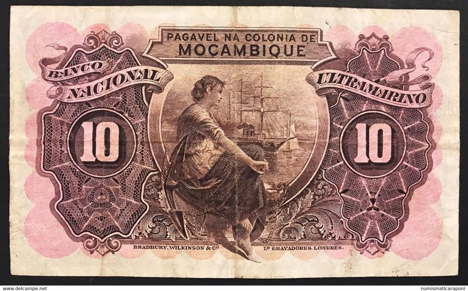 MOZAMBICO MOCAMBIQUE 10 Escudos 1943 Pick#90 LOTTO 2764 - Mozambique