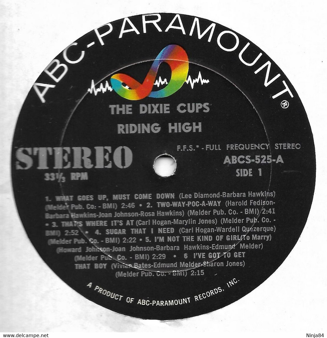 LP 33 RPM (12") The Dixie Cups  "  Riding High  "  USA - Soul - R&B