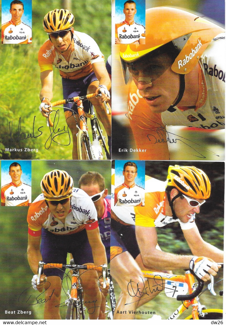 Fiche Sports: Cyclisme, Equipe Professionnelle Rabobank (Nederland, Pays Bas) Année 2000 - 24 Fiches Avec Publicité - Sport