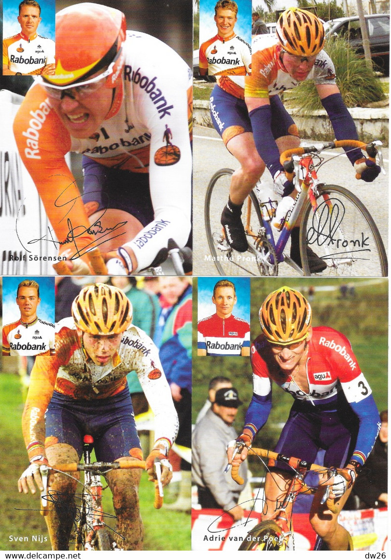 Fiche Sports: Cyclisme, Equipe Professionnelle Rabobank (Nederland, Pays Bas) Année 2000 - 24 Fiches Avec Publicité - Deportes