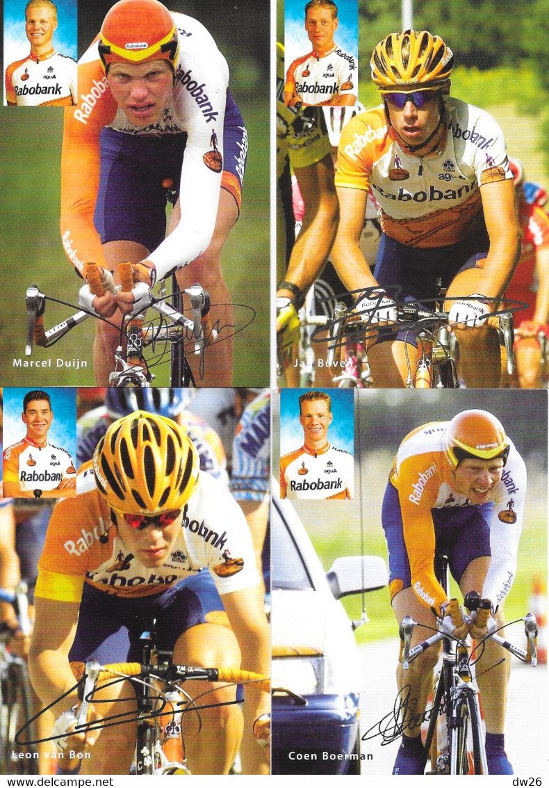 Fiche Sports: Cyclisme, Equipe Professionnelle Rabobank (Nederland, Pays Bas) Année 2000 - 24 Fiches Avec Publicité - Deportes