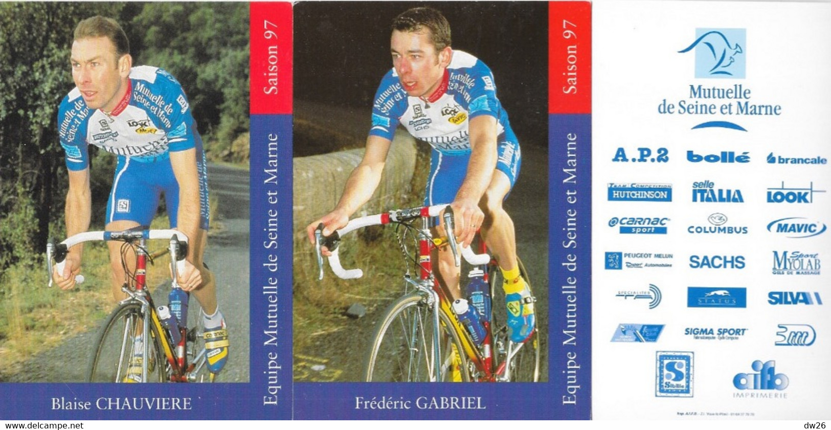 Fiche Sports: Cyclisme, Equipe Cycliste Mutuelle De Seine Et Marne, Saison 97 - 16 Fiches Avec Publicité - Sport