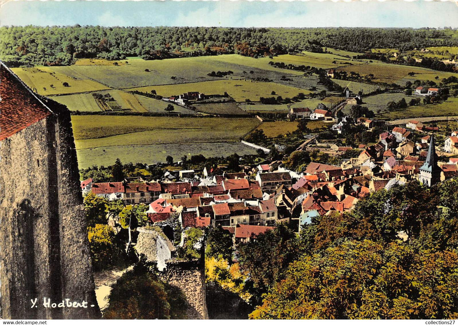 78-CHEVREUSE- VALLEE- VUE SUR CHEVREUSE DE LA TOUR N-O DU CHATEAU DE LA MADELEINE - Chevreuse