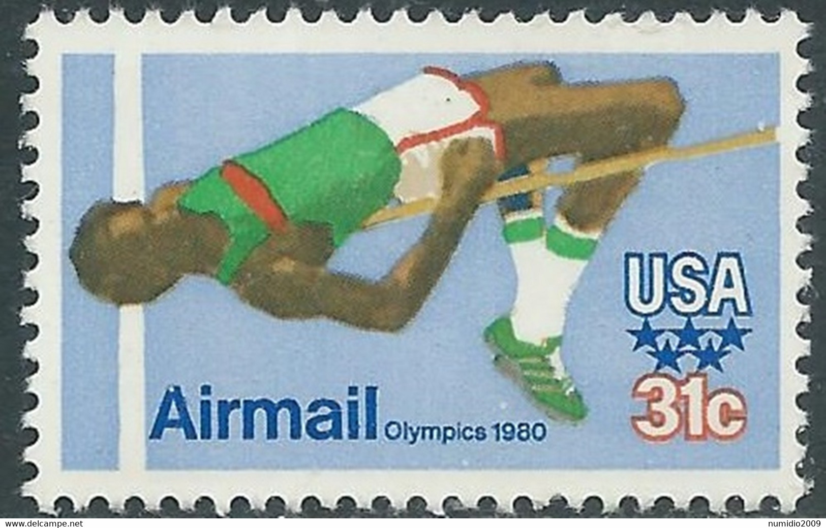 1979 STATI UNITI POSTA AEREA OLIMPIADI DI MOSCA MNH ** - RD53-2 - 3b. 1961-... Neufs