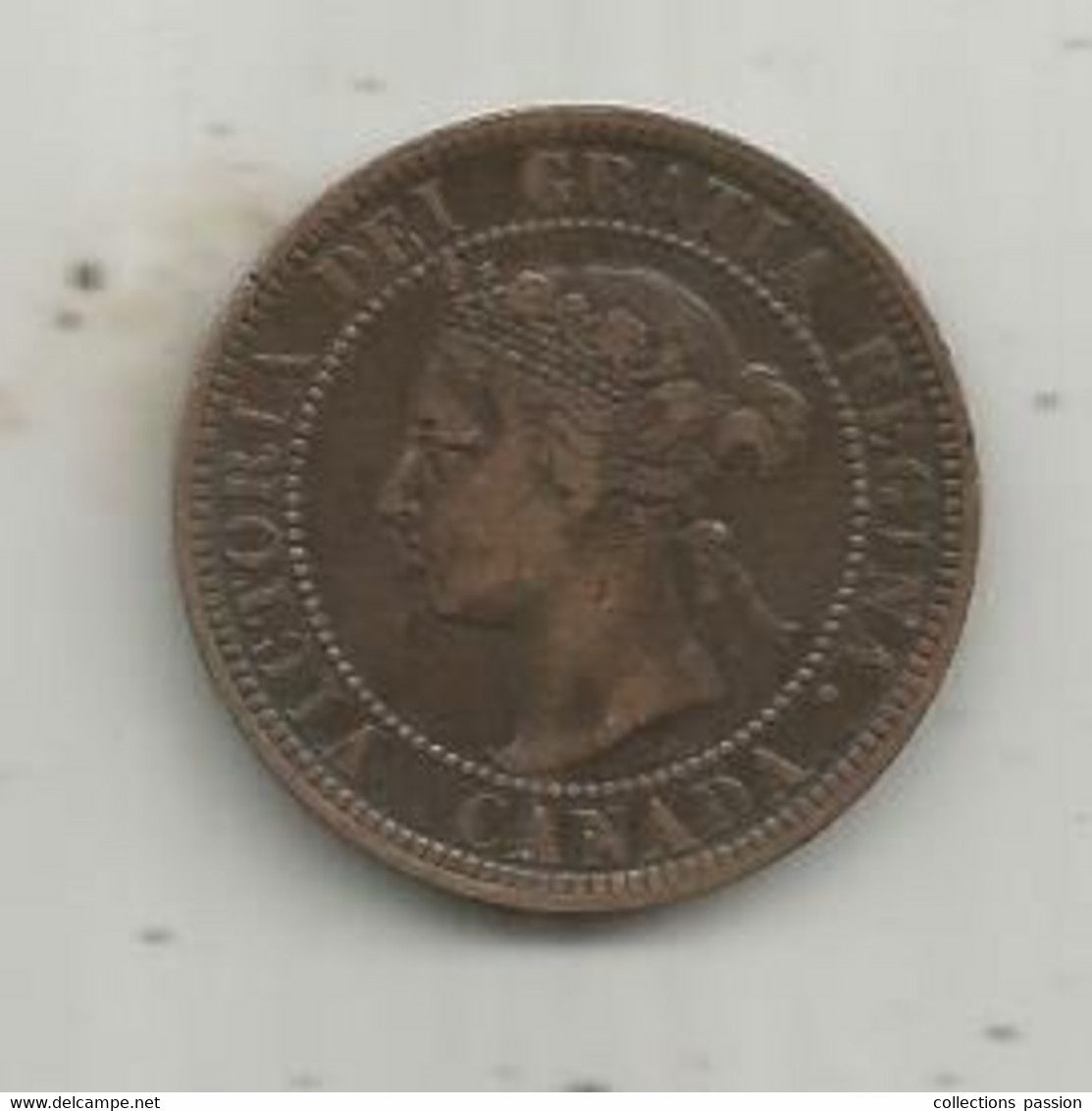 Monnaie , CANADA , Victoria , ONE CENT 1884 ,  2 Scans - Canada