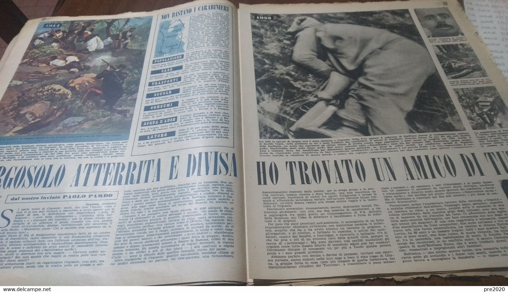 VIE NUOVE 1953 SANTA VENERINA MINEO TRECASTAGNI ORGOSOLO BANDITISMO SARDO - Otros & Sin Clasificación