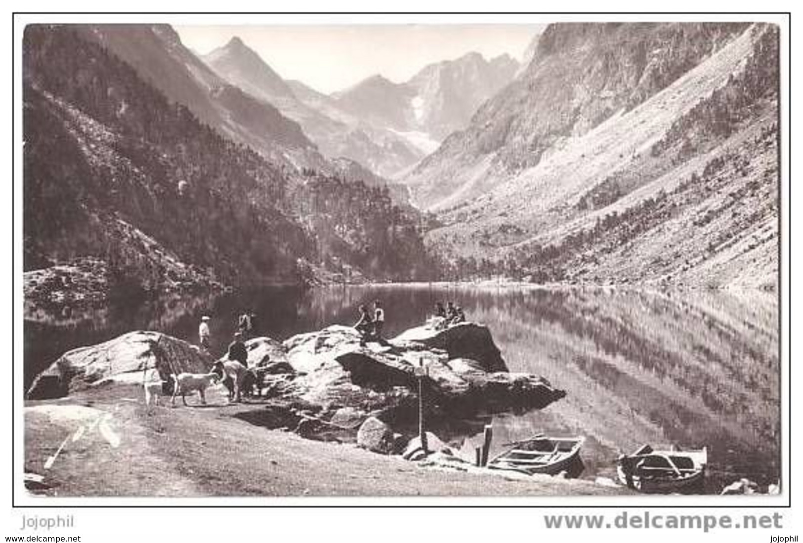 Environs De Cauterets - Lac De Gaube - Le Massif Le Vignemale -  Personnes Nourrissant Les Chèvres Chèvre - Aragnouet