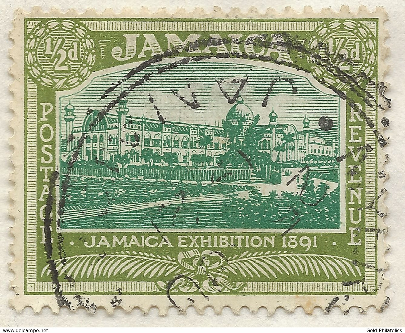 JAMAICA 1919 SG78 Used 1/2d Green KGV George V - Jamaica (...-1961)