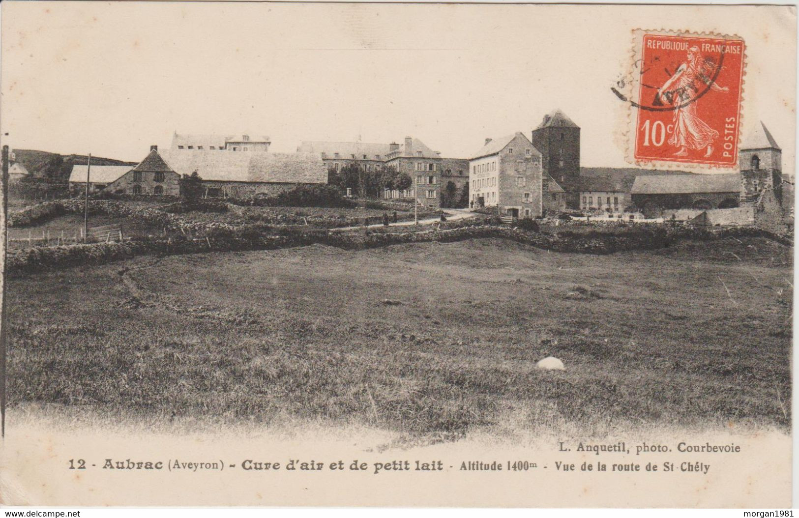 AUBRAC           Cure D'air Et De Petit Lait  Vue De La Route De St Chély - Sonstige & Ohne Zuordnung