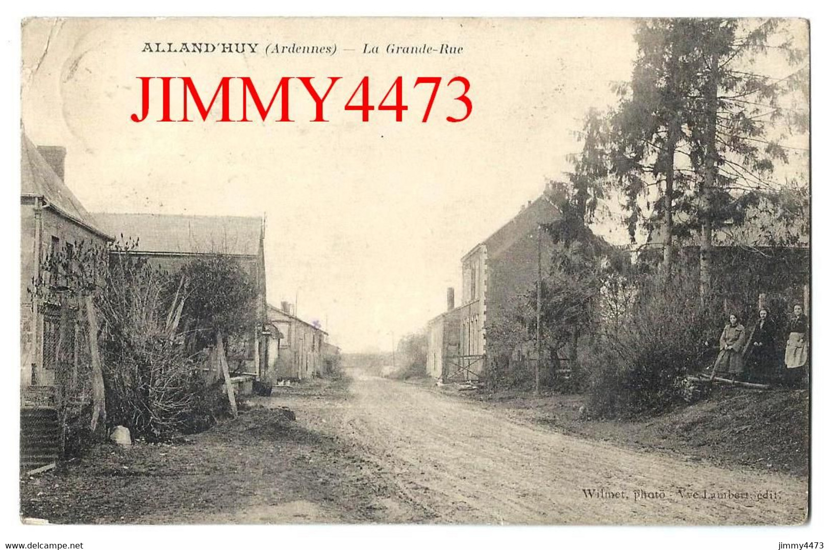 CPA - ALLAND'HUY En 1913 -  La Grande Rue ( Canton De ATTIGNY ) 08 Ardennes - Photo Wilmer - Attigny