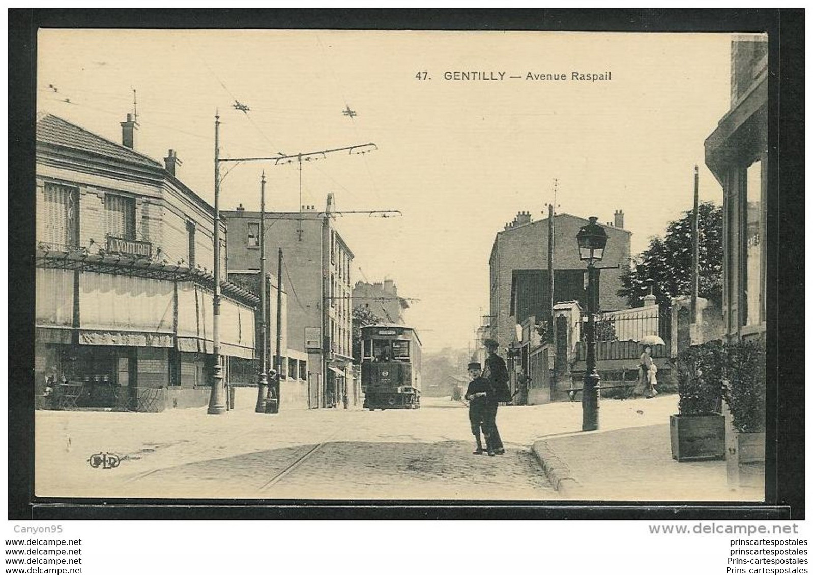 CPA 94 Gentilly Avenue Raspail Et Le Tramway - Gentilly