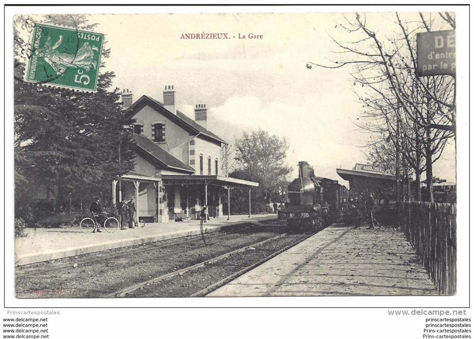 CPA 42 Andrezieux La Gare - Andrézieux-Bouthéon