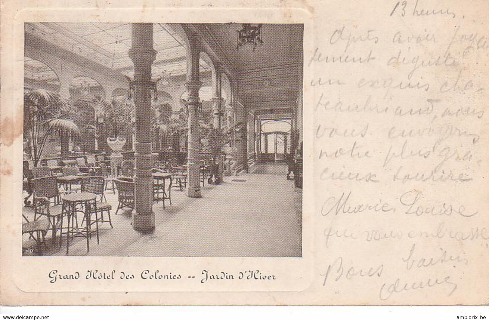Grand Hotel Des Colonies - Jardin D'Hiver - Cafés, Hôtels, Restaurants
