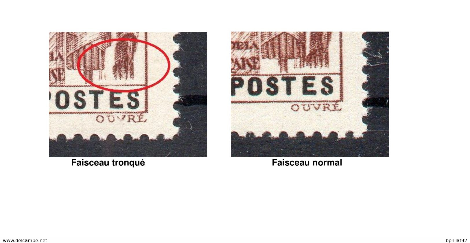 !!! PRIX FIXE : DAHOMEY, SERIE BASTILLE N°115/119 NEUVE ** BDF. 4 VALEURS VARIETE FAISCEAU TRONQUE - Unused Stamps