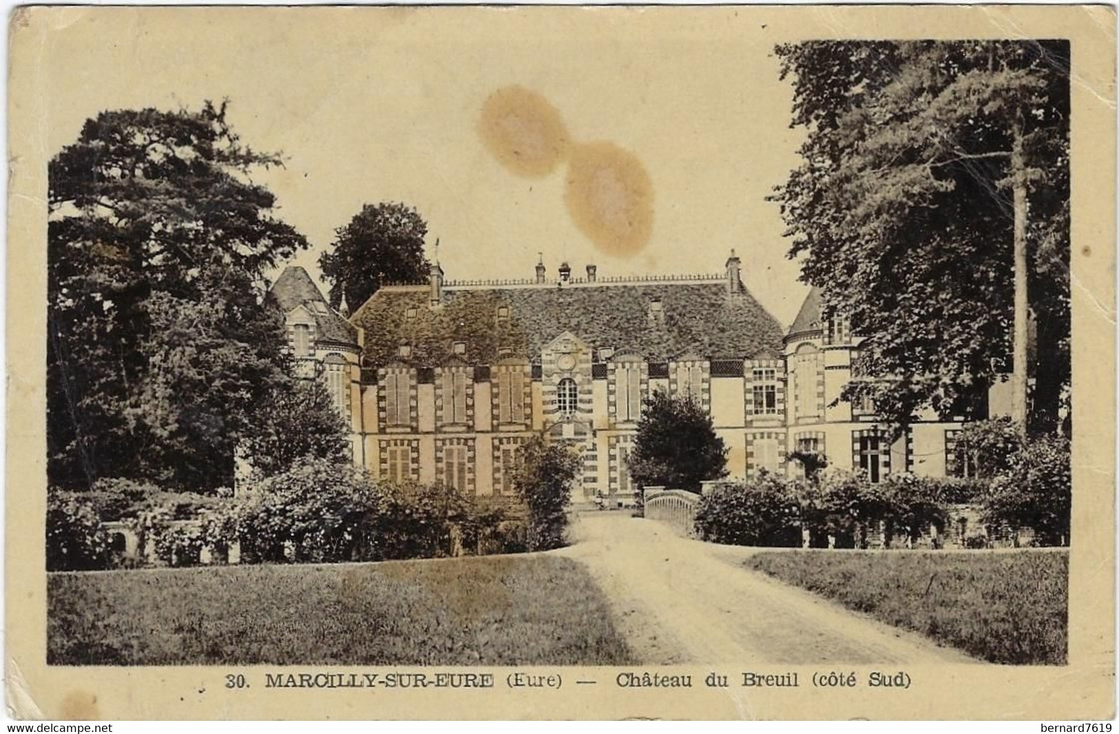 27   Marcilly Sur Seine  Chateau Du Breuil Cote Sud - Marcilly-sur-Eure