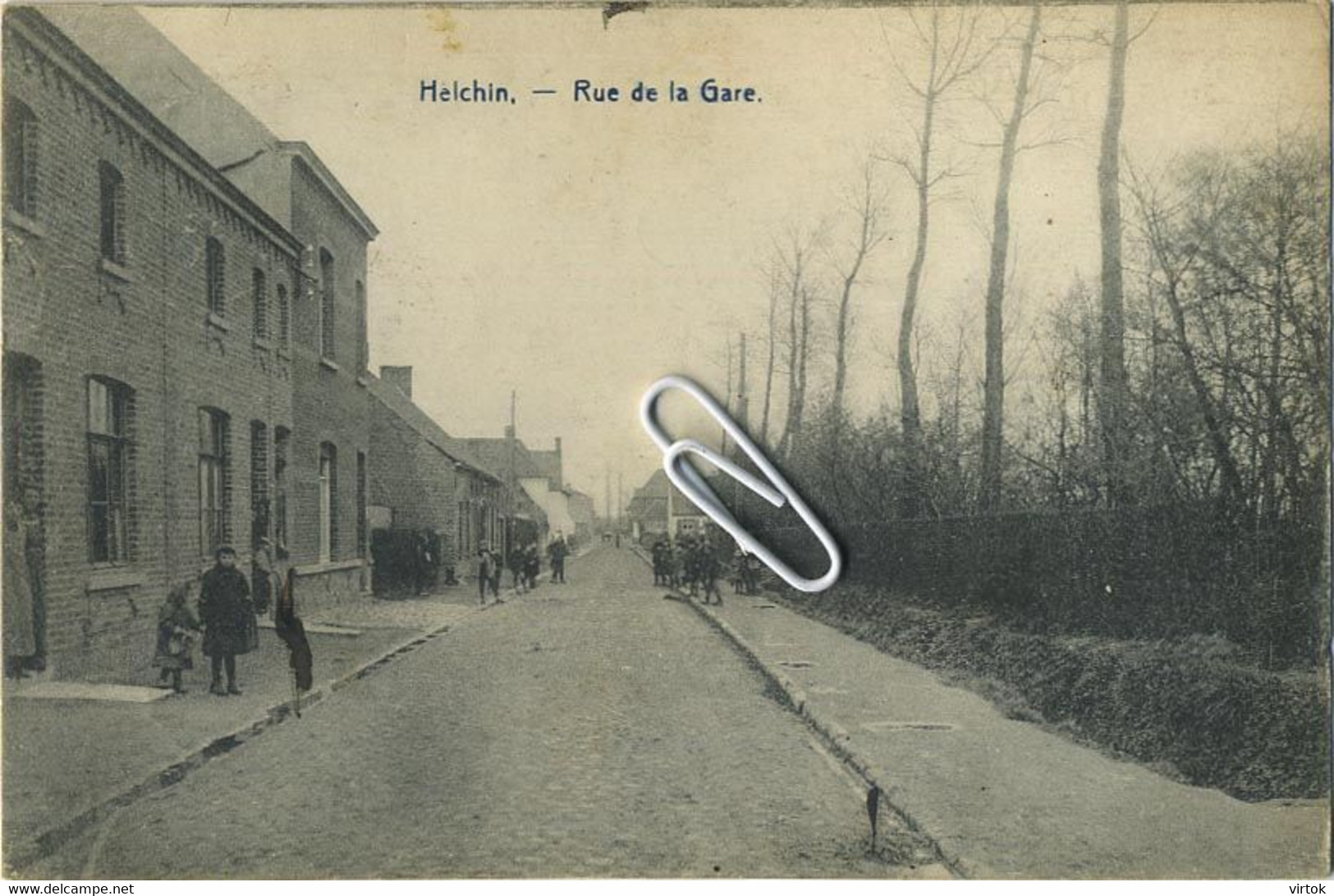 HELCHIN :  Rue De La Gare   (  2  Scans ) - Espierres-Helchin - Spiere-Helkijn