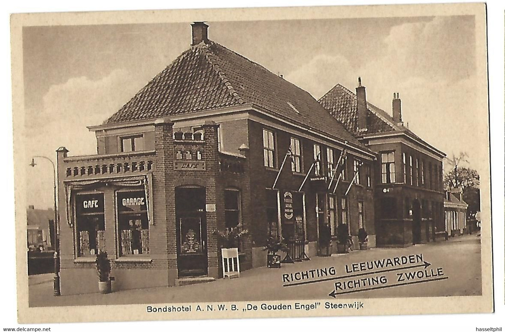 Steenwijk - Bondshotel ANWB "De Gouden Engel" Steenwijk - Steenwijk