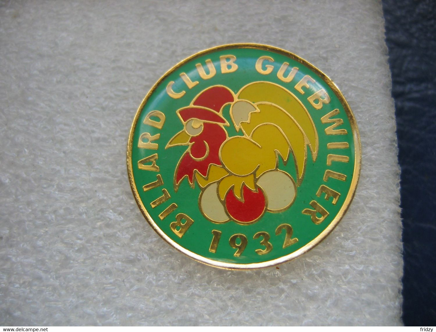 Pin's Du Billard Club 1932 De GUEBWILLER - Billard