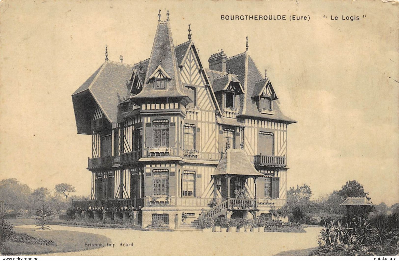 CPA 27 BOURGTHEROULDE LE LOGIS - Bourgtheroulde