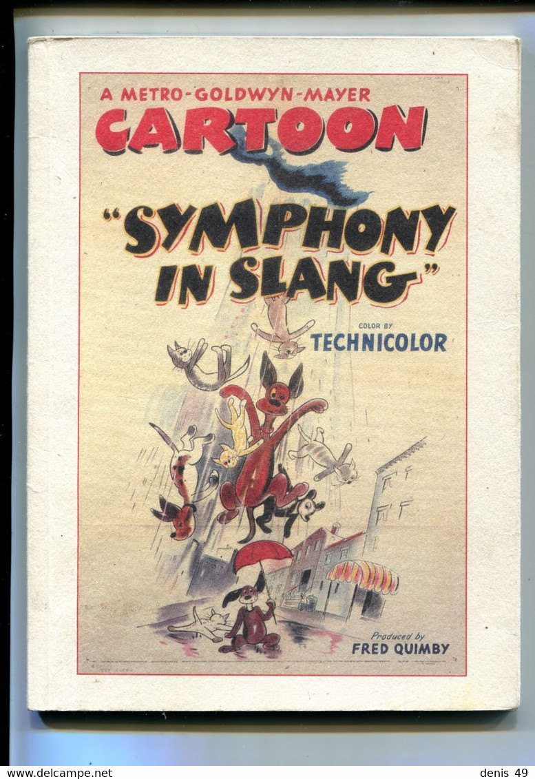 Tex Avery  Livre Symphony In Slang - Autres & Non Classés