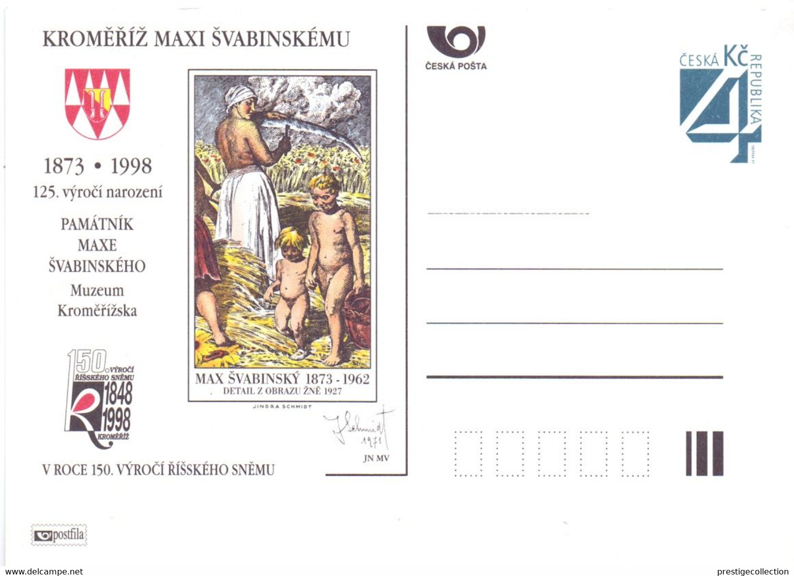 CECOSLOVACCHIA 1998 STATIONERY  MUZEUM  FANTASTIC     (GEN210140) - Non Classés