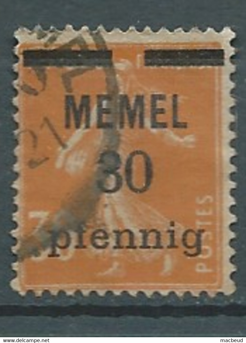 Memel  - Yvert N°   52 Oblitéré     -  Abc 31112 - Used Stamps