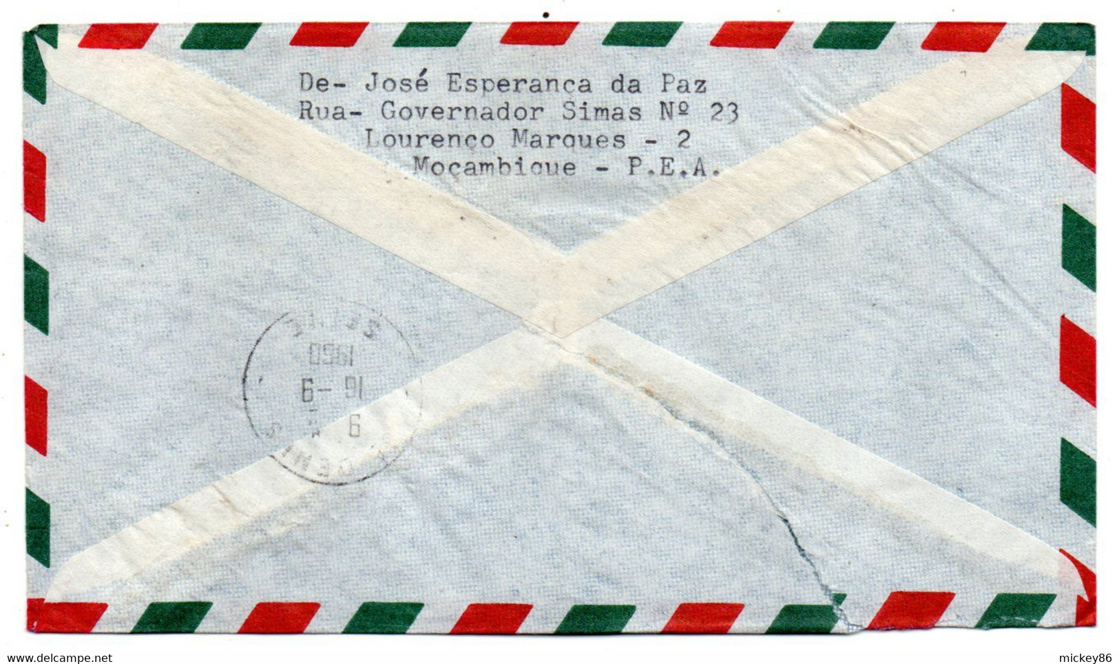 MOZAMBIQUE -- 1960--Lettre Recommandée De Lourenço Marques Pour St Denis (France)..timbre Papillon+ Voilier - Mozambique