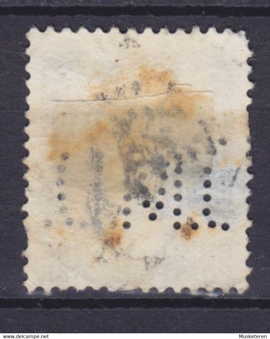 Denmark Perfin Perforé Lochung (I09,5) 'I.M.D.' Indre Mission Danmark 1917, Mi. 45 B   4 Øre ERROR Variety 'Broken Paw' - Variétés Et Curiosités