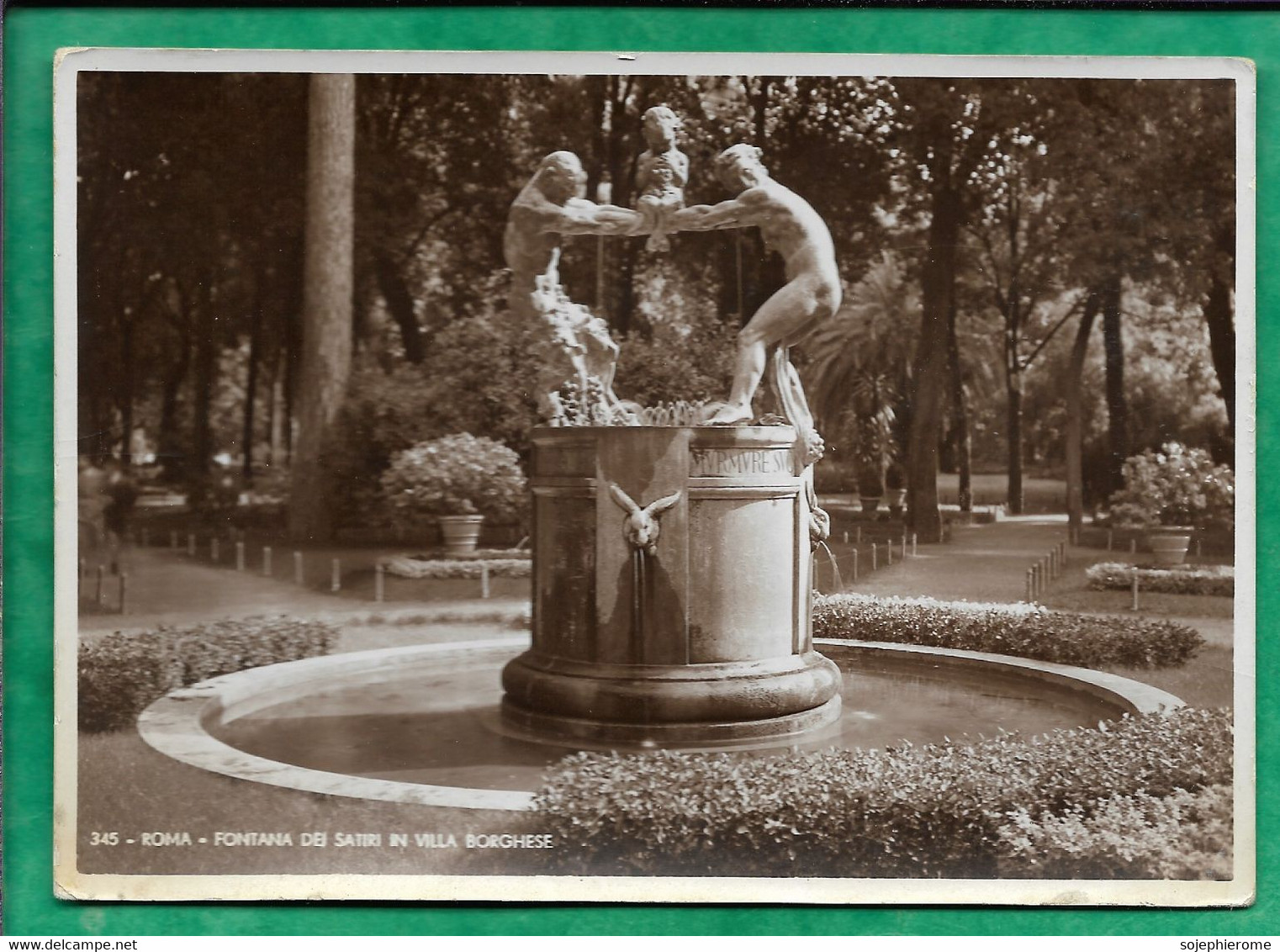 Roma (Lazio - Italia) Fontana Dei Satiri In Villa Borghese 2scans - Parken & Tuinen