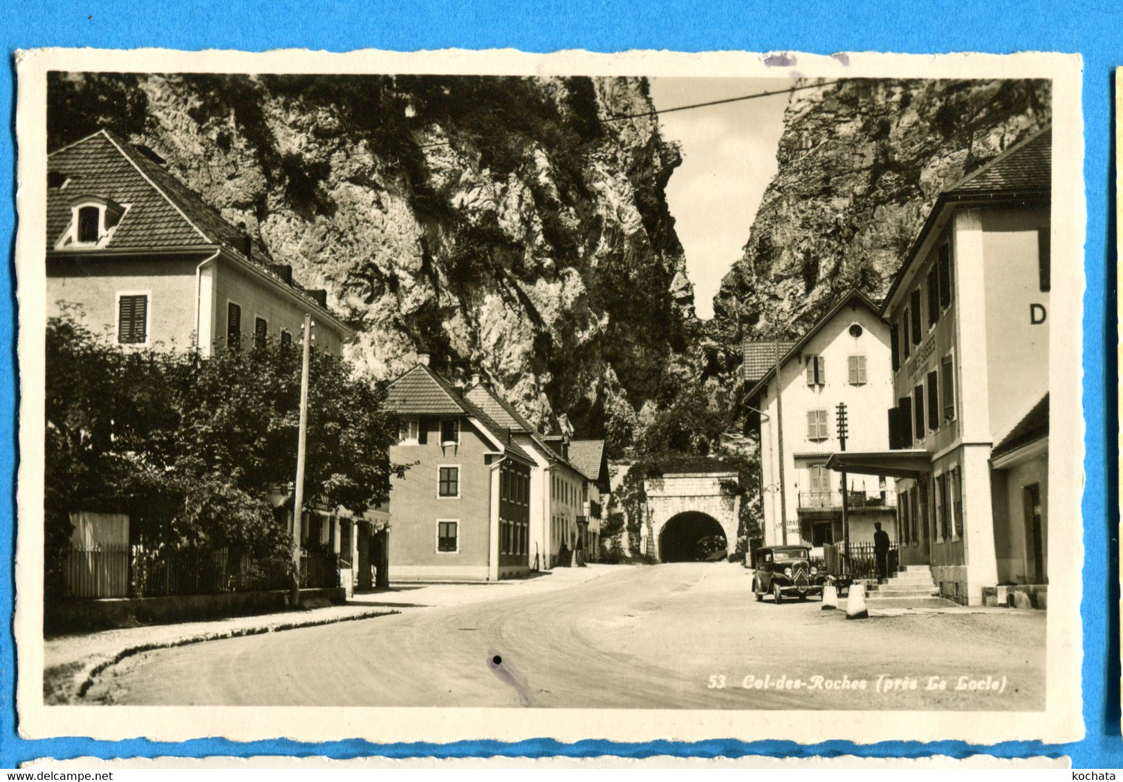 W038, Col Des Roches Près Le Locle, 53, J. Dubois, Circulée 1934 - Le Locle