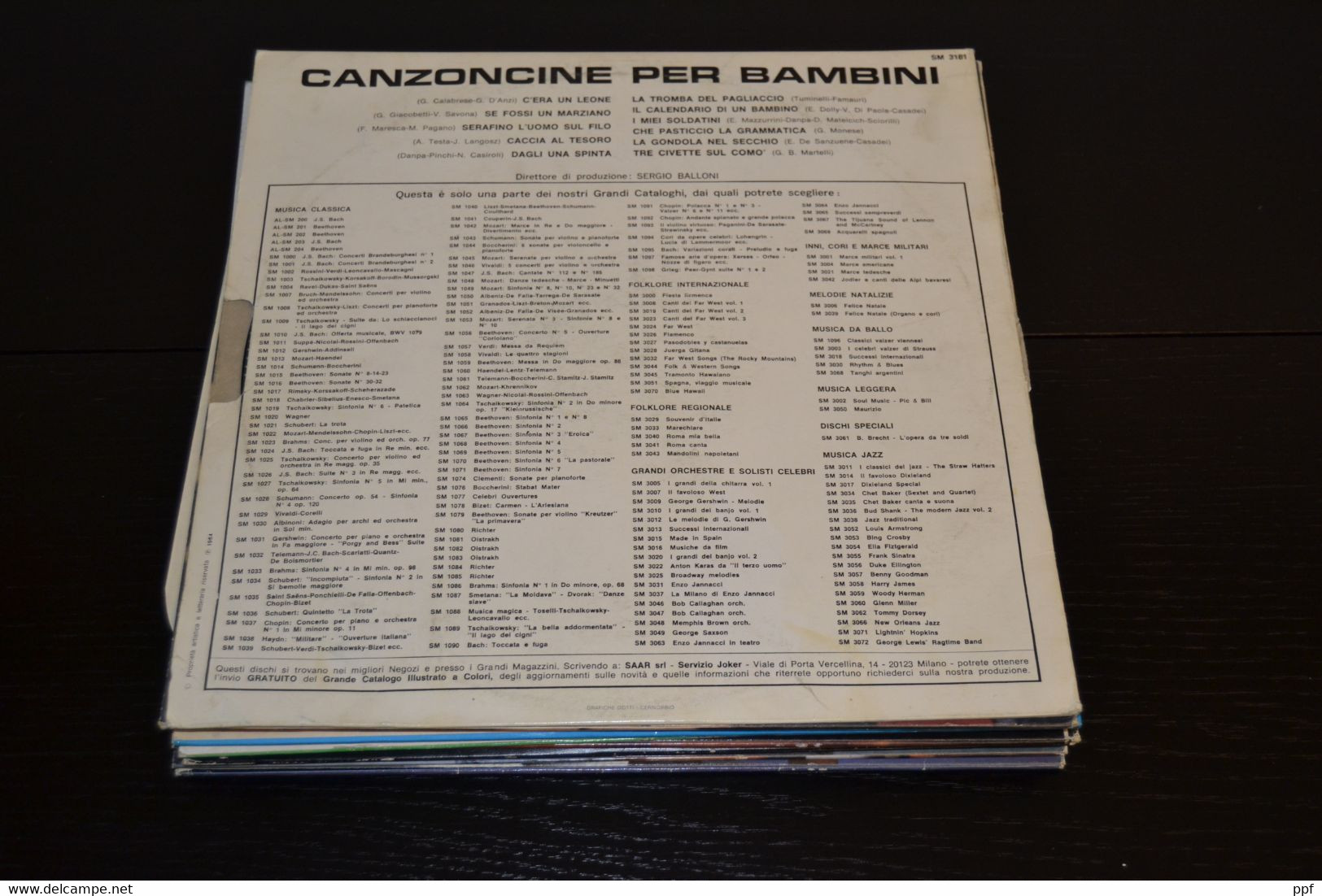 Gli Introvabili: Canzoncine Per Bambini Disco 33 Giri Originale. - Niños