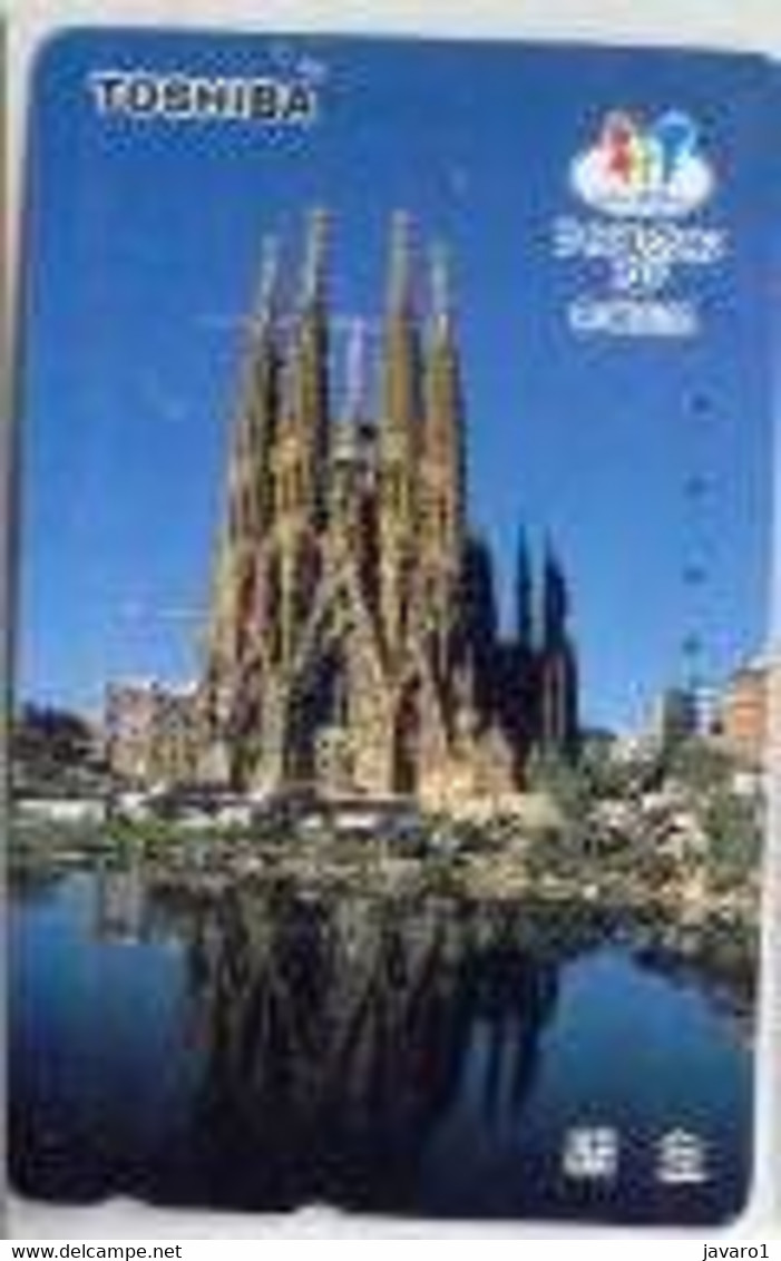 SPAIN_JAPA : EM040A La Sagrada Familia  TOSHIBA USED - Sonstige & Ohne Zuordnung
