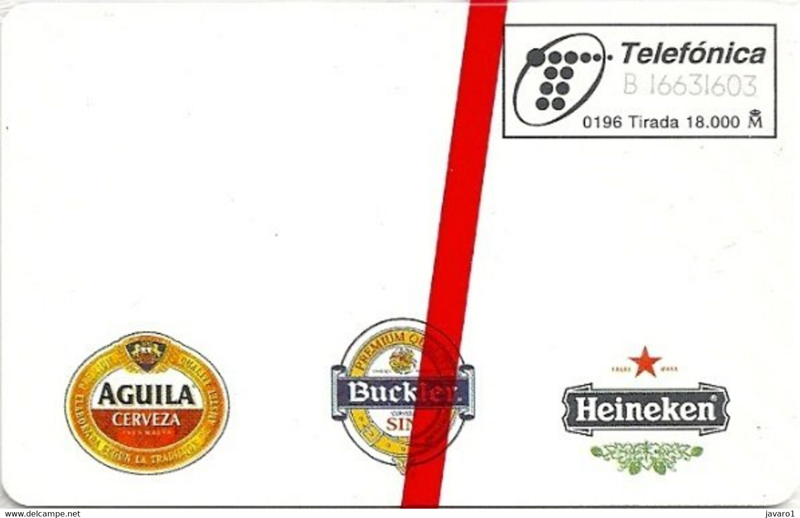 SPAIN : P172 100 SA EL AGUILA BEER Buckler Heineken (no Blister) MINT - Andere & Zonder Classificatie