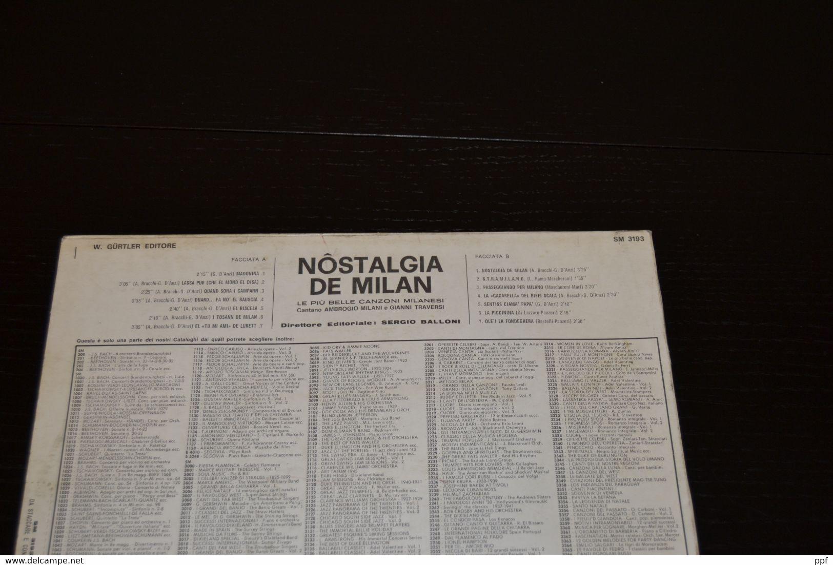 Gli Introvabili: Nostalgia De Milan - Le Più Belle Canzoni Milanesi Cantate Da Ambrogio Milani E Gianni Traversi. - Ediciones Limitadas