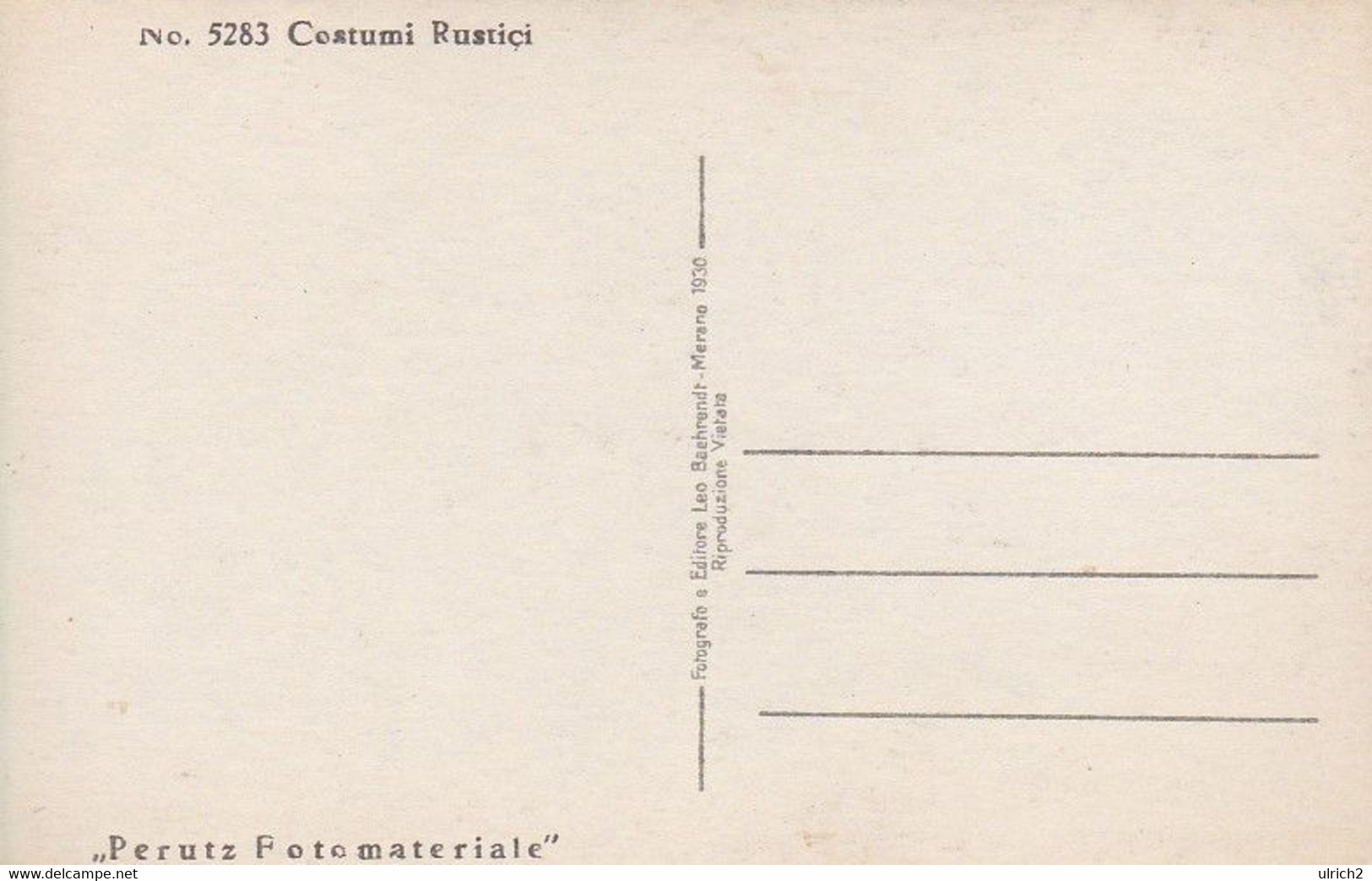 AK Costumi Rustici - Alter Mann Mit Bart - Perutz Fotomateriale  (53829) - Europe