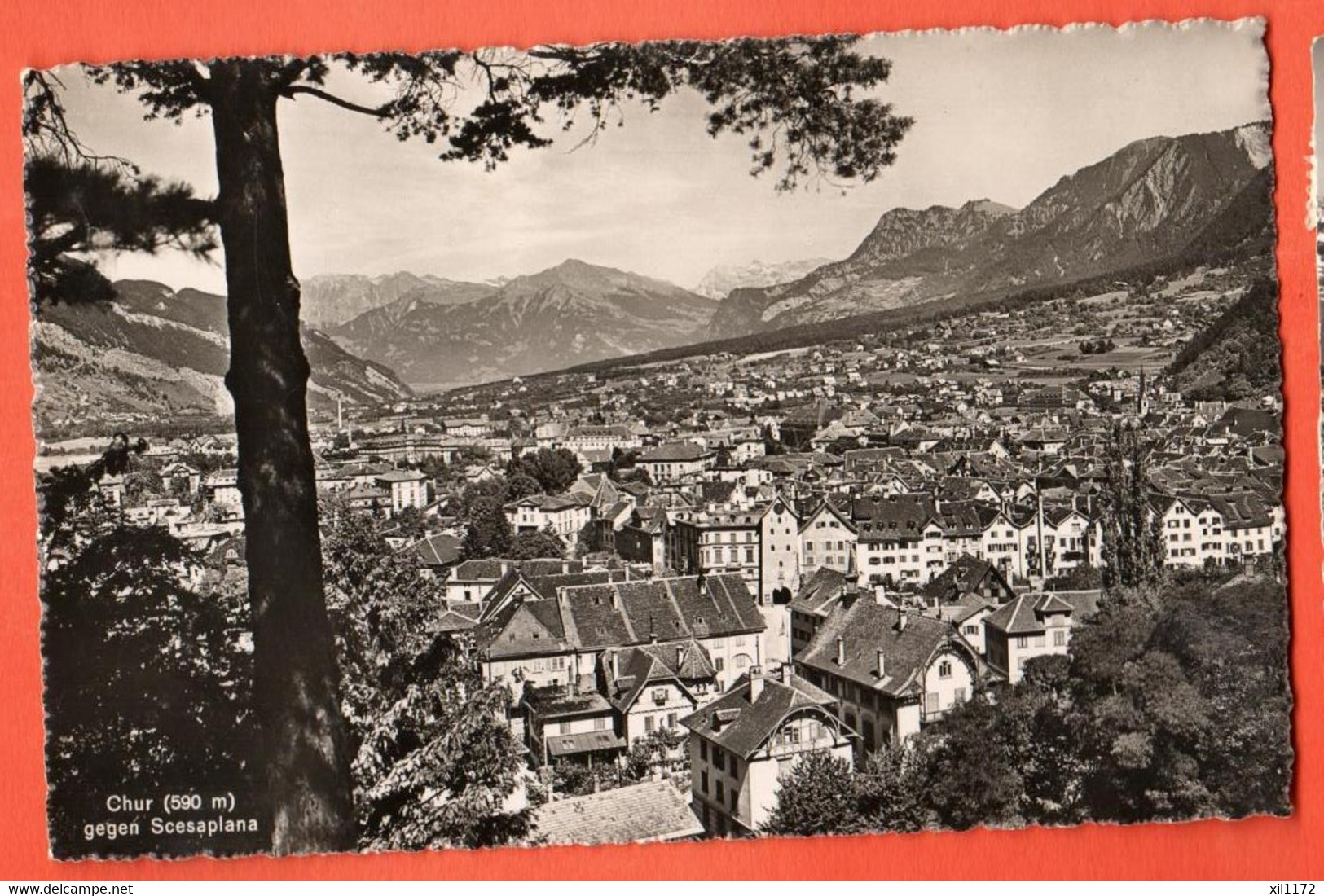 ZHA-14  Chur Gegen Scesaplana . Visa BRB 1939, Nicht Gelaufen Photoglob-Wehrli Vouga 2729 - Chur