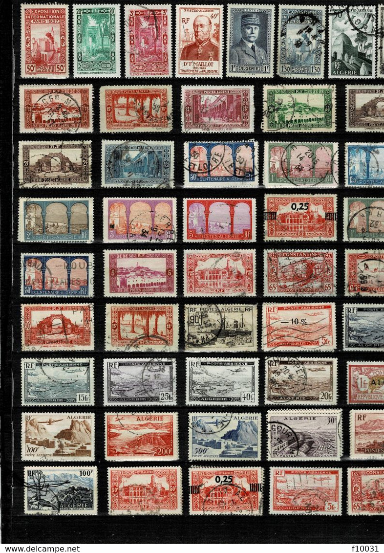 Philatélie Timbres ALGERIE De 1924 à 1958** & ° Total 114 Timbres Cote Y&T 100 € à 15 % De La Cote Y&T - Collections, Lots & Séries