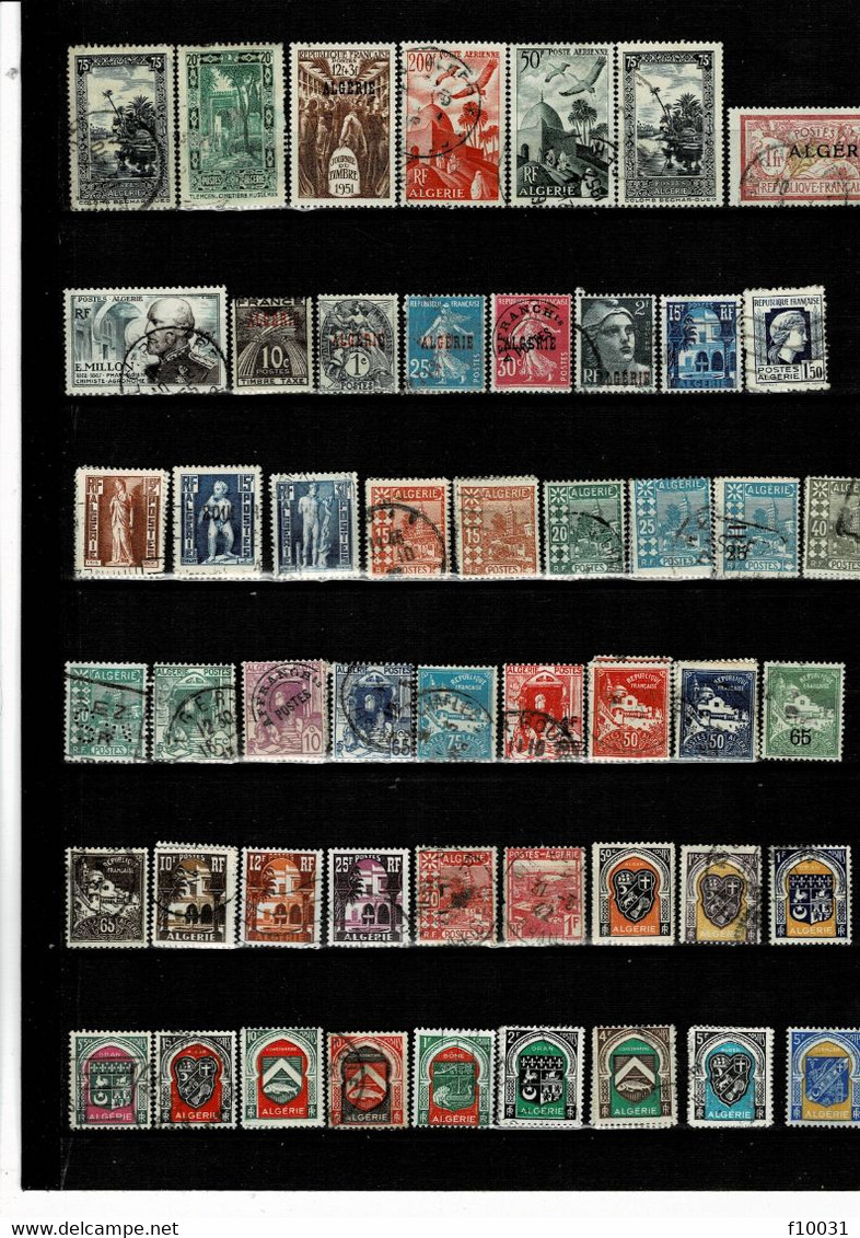 Philatélie Timbres ALGERIE De 1924 à 1958** & ° Total 114 Timbres Cote Y&T 100 € à 15 % De La Cote Y&T - Collections, Lots & Séries