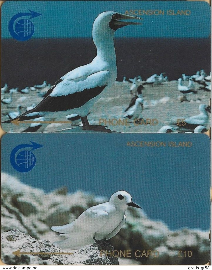 Ascension - GPT, 1CASB/C, Set Of 2 Cards, White/Fairy Bird, 5/10£, 5,031/8,426ex, 1990, Used - Ascension (Insel)