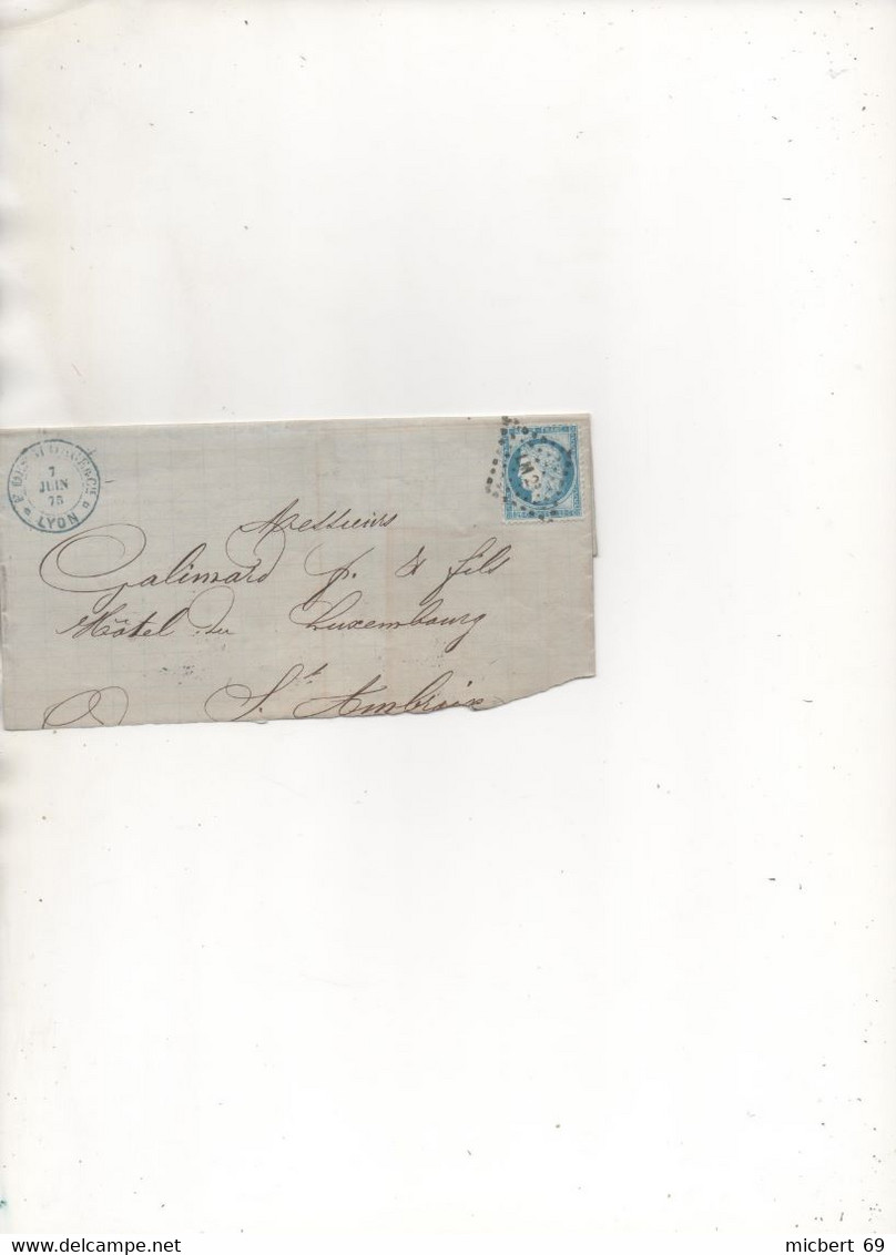 Lot  DIVERS: Lettre - 1849-1876: Classic Period