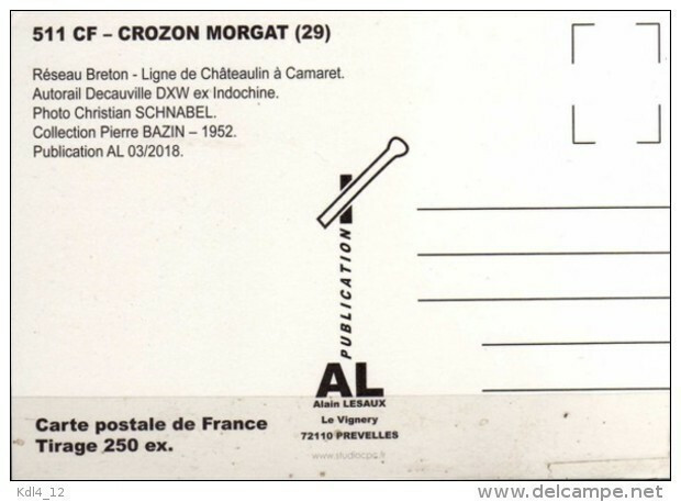 AL 511 - Autorail Decauville DXW Ex Indochine En Gare - CROZON MORGAT - Finistère - RB - Crozon