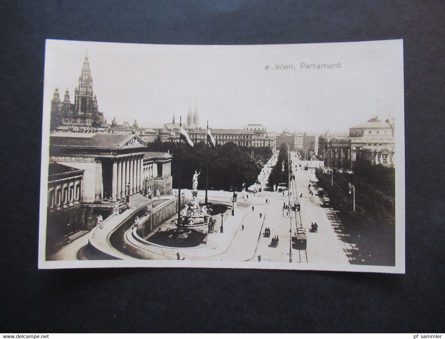 Österreich 1926 Echtfoto AK Wien Parlament Photokunst Verlag H. Nachbargauer - Vienna Center